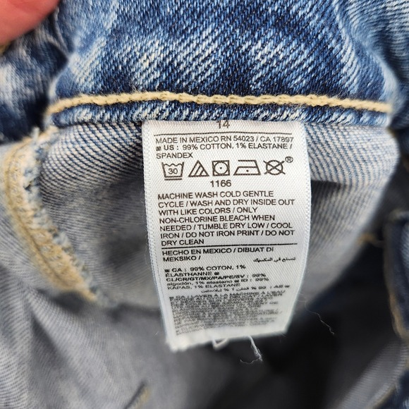 Old Navy Extra High Rise Wide Leg Jeans Womens 14 Patch Pockets Skater Grunge - Picture 6 of 8